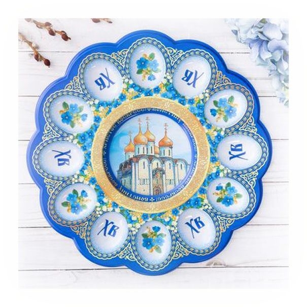 Ständer für 12 Ostereier "Tempel", 30 x 30 cm