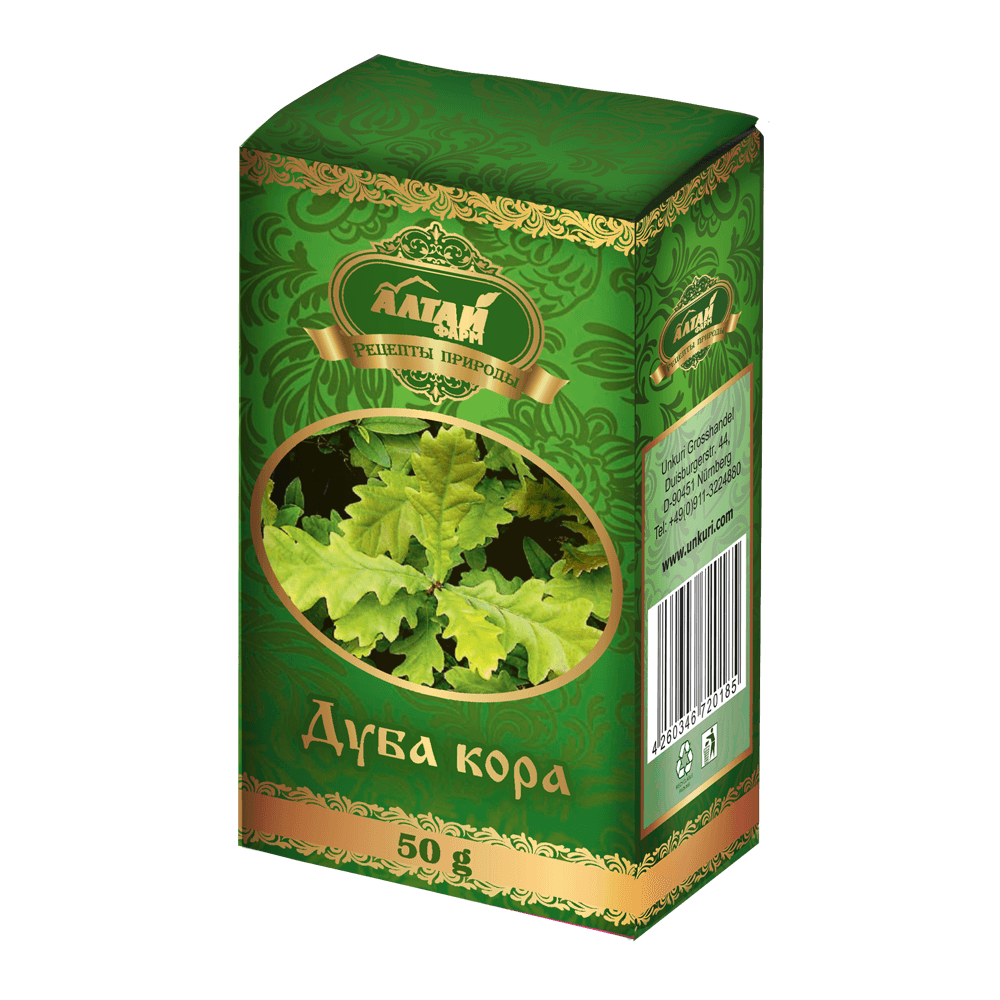 Дуба кора "Алтай Фарм", 50 г