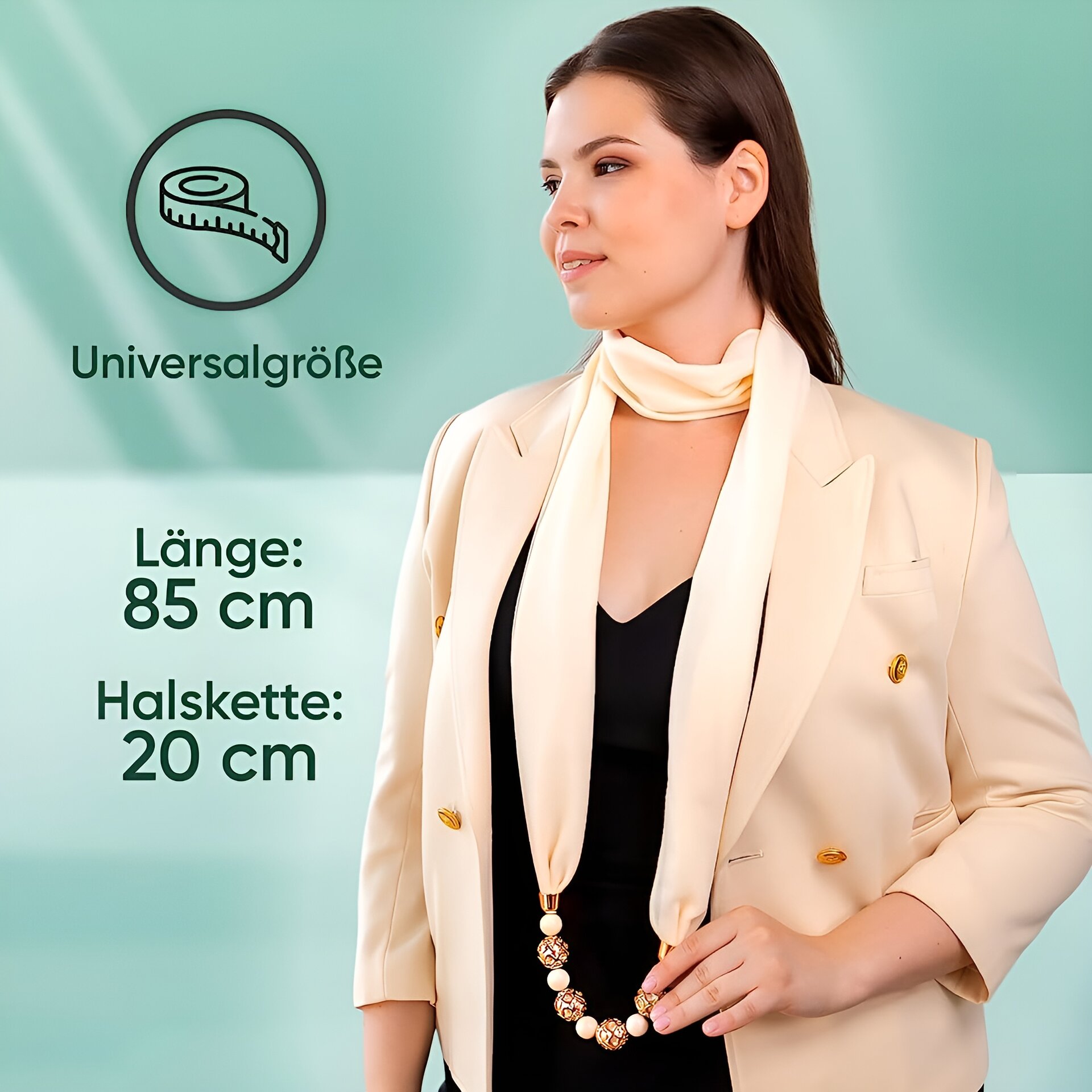 Halstuch-Halskette Elegie