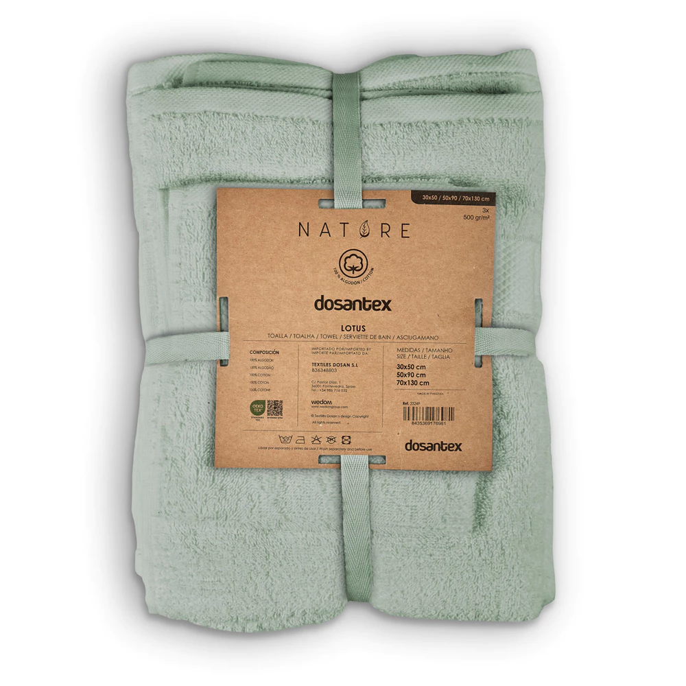 Set mit 3 Handtüchern - 500 g/m2