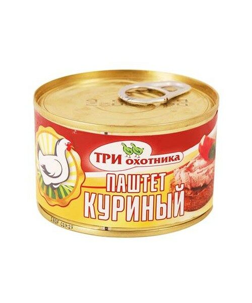 Паштет куриный "Три охотника", 160г