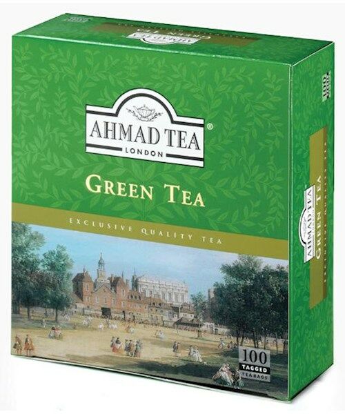 Чай зеленый "Ahmad Tea", 100пак.x2г