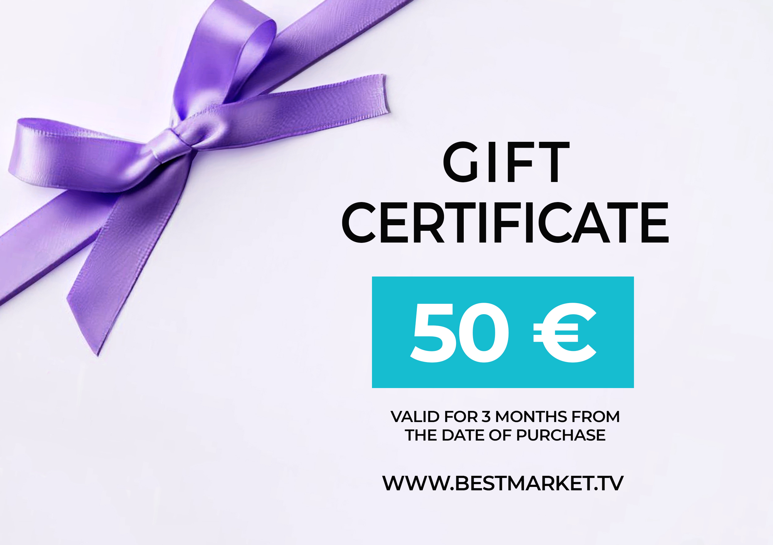 Подарочный сертификат 50 €