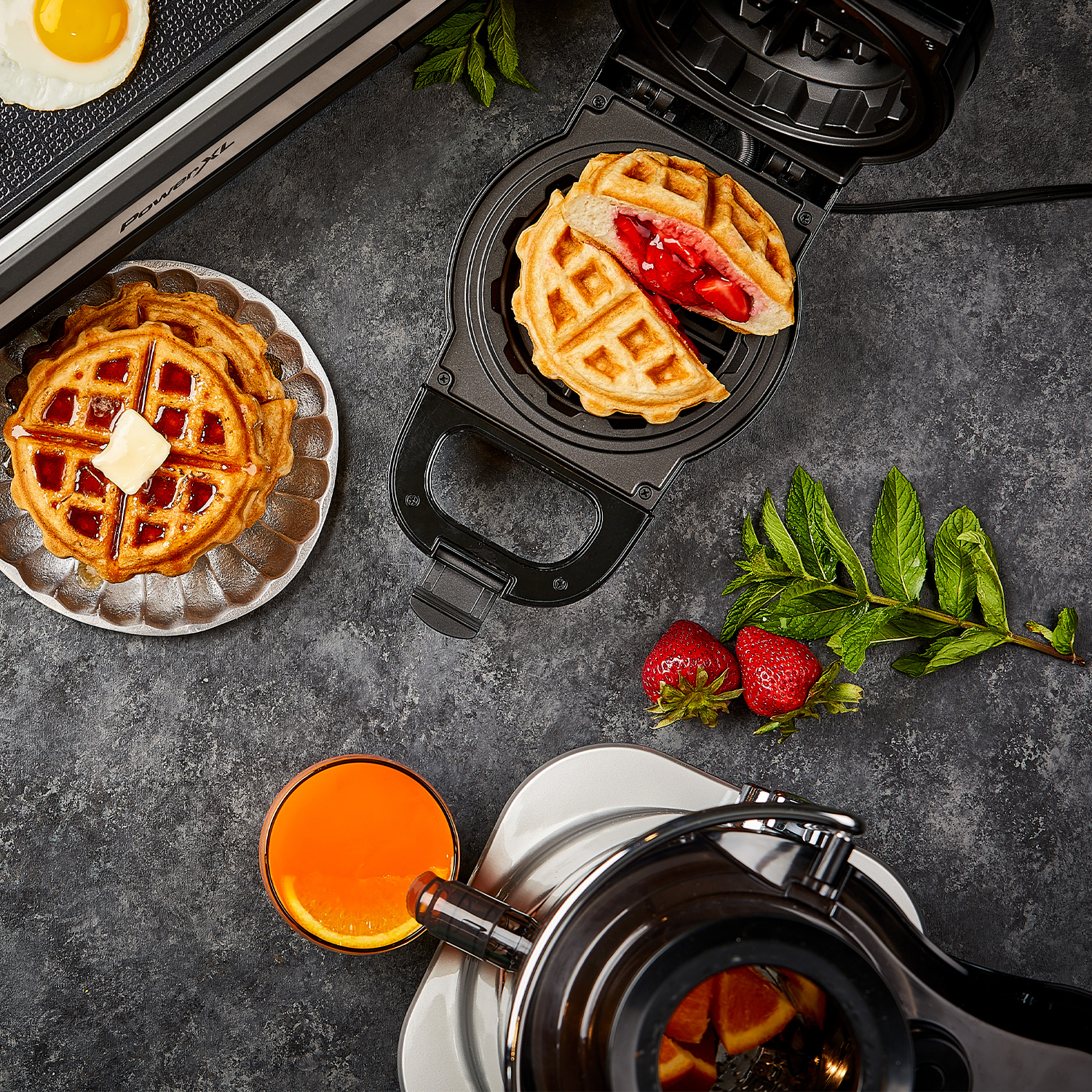 Вафельница PowerXL Waffle Star для вафель с начинкой