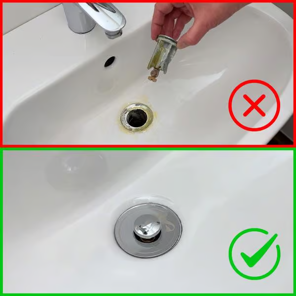 Drain Magic 2-в-1 Универсальная пробка для раковины с сетчатым фильтром 1+1