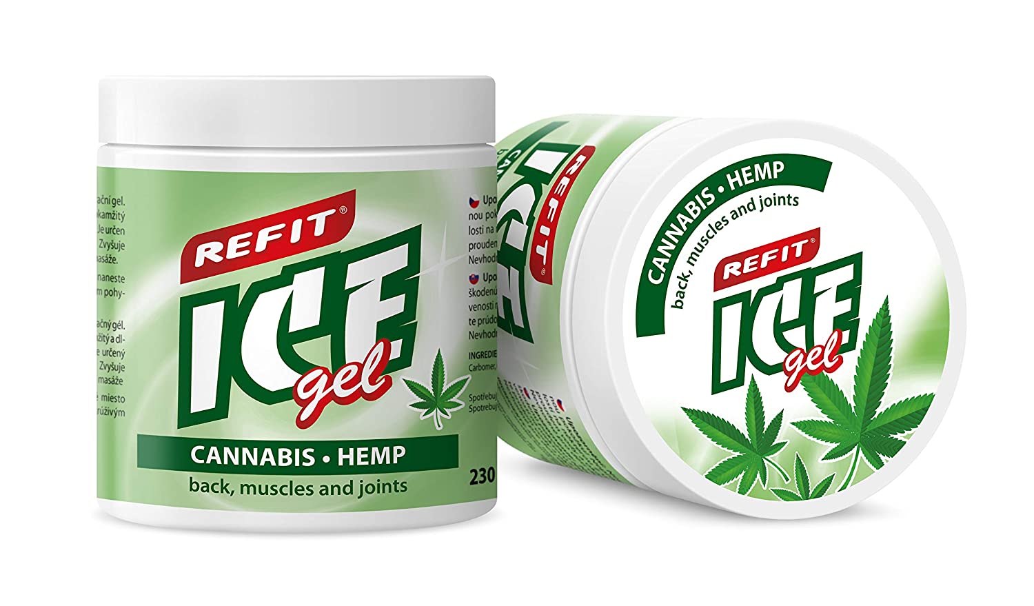 REFIT ICE gel Cannabis, Extra Strong Pain Gel, Instant and Long Lasting Effect