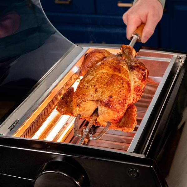 Tischgrill Livington Rotisserie Chef inkl. Zubehör GRATIS