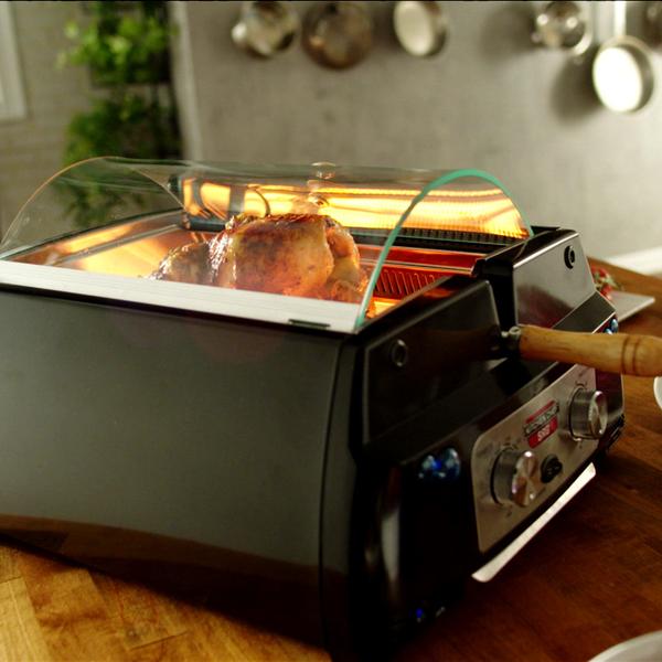 Tischgrill Livington Rotisserie Chef inkl. Zubehör GRATIS