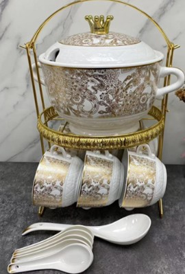 Столовый сервиз с супницей 15в1 "Королевский Фарфор"