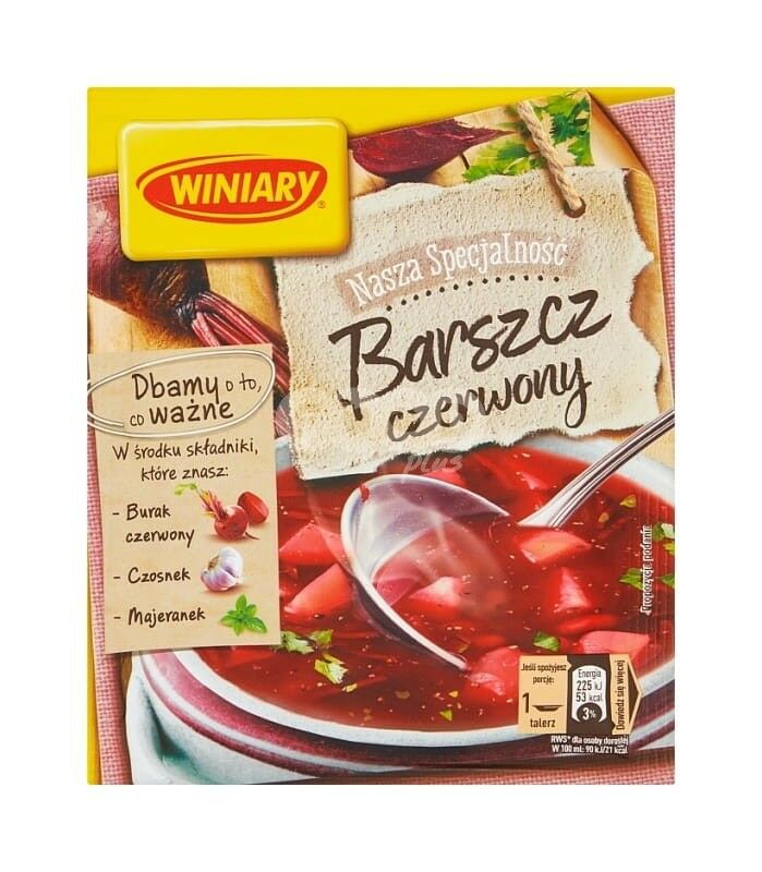 Konzentrierte Suppe Borschtsch Rot „Winiary“, 49g