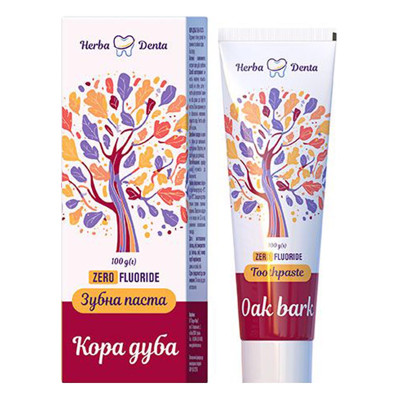 Зубная паста "Herba Denta", кора дуба, 100 мл