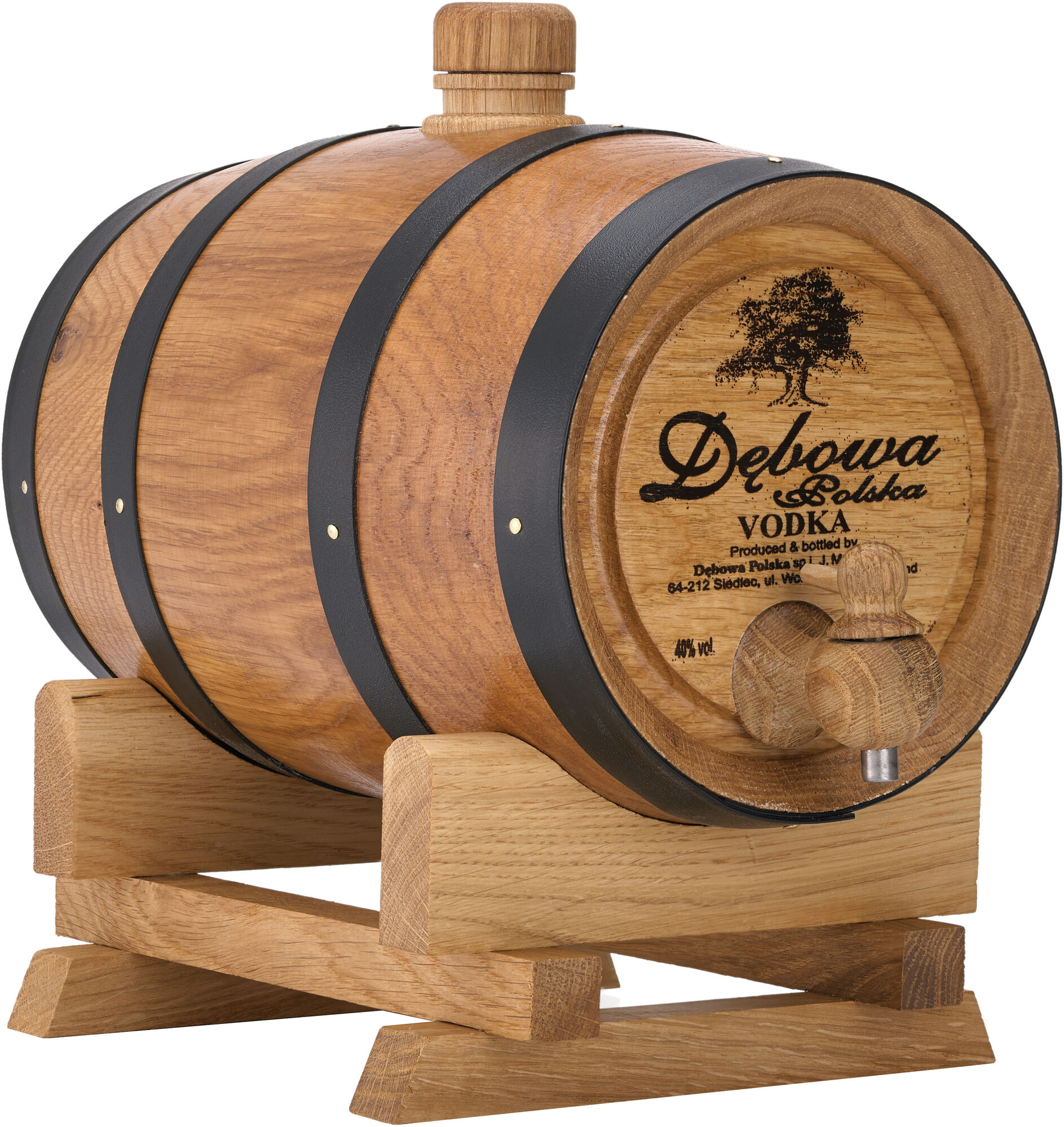 Водка Дебова польска вчерной бочке, 1 л