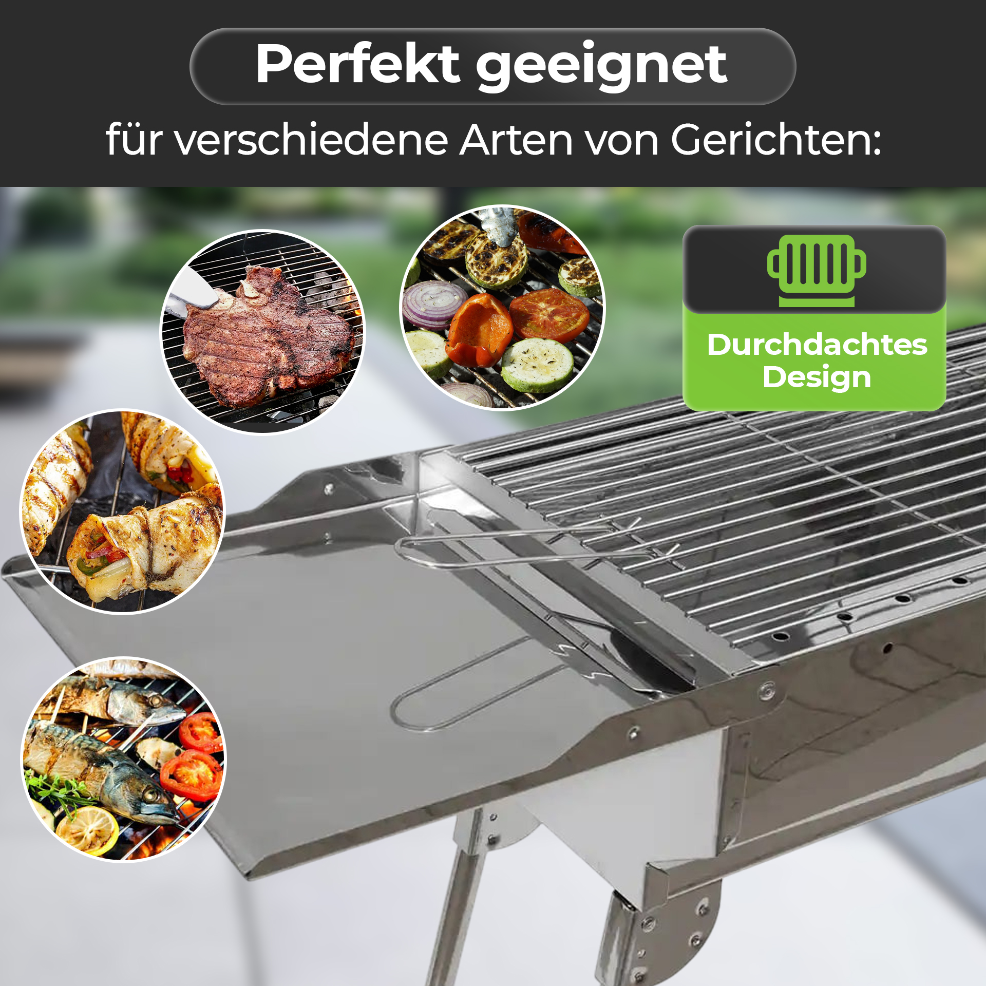 Grill „President“ - Premium-Grill für Spieße