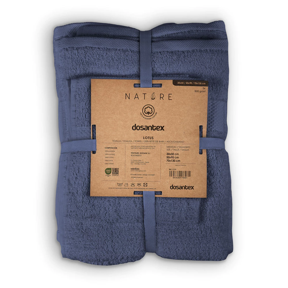 Set mit 3 Handtüchern - 500 g/m2