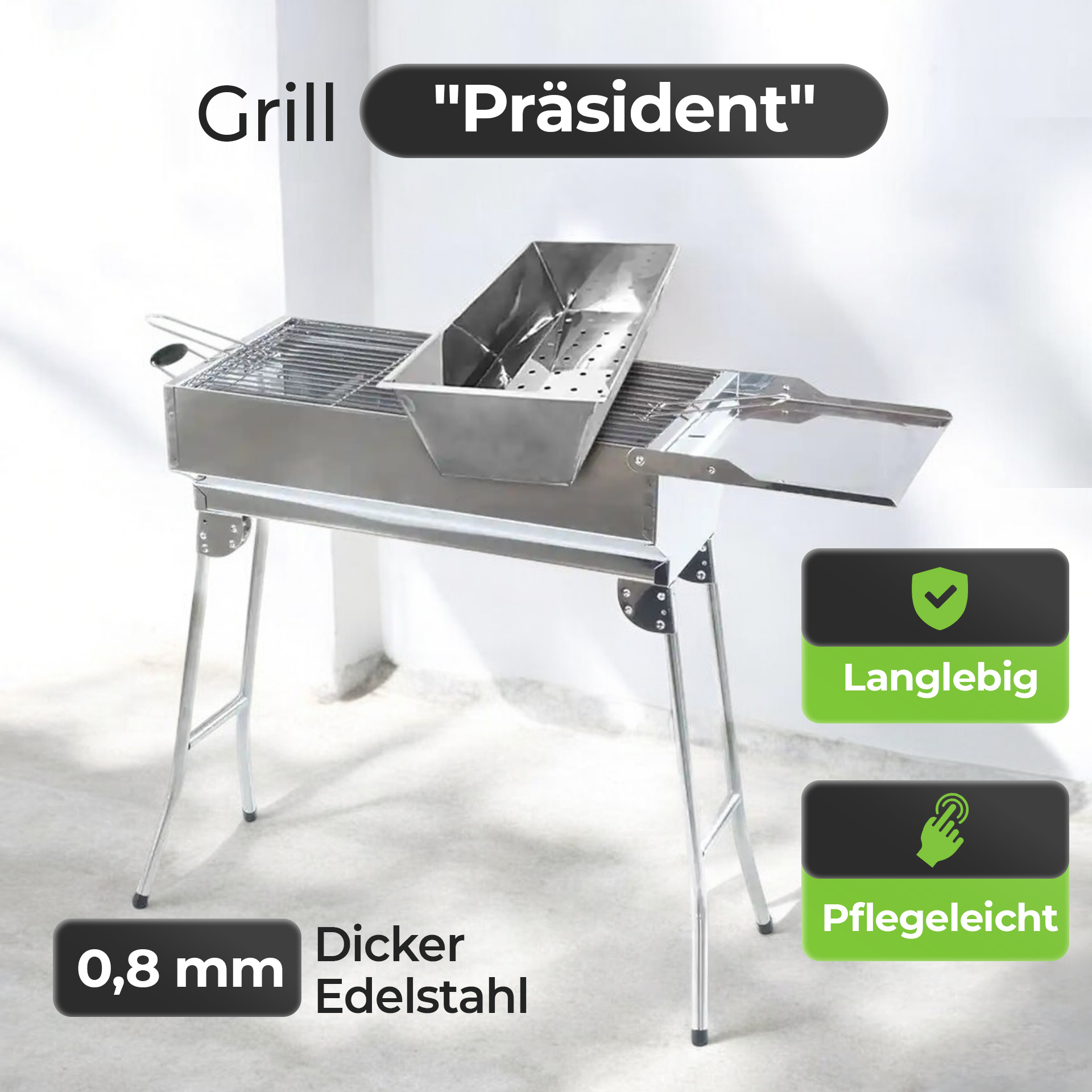 Grill „President“ - Premium-Grill für Spieße