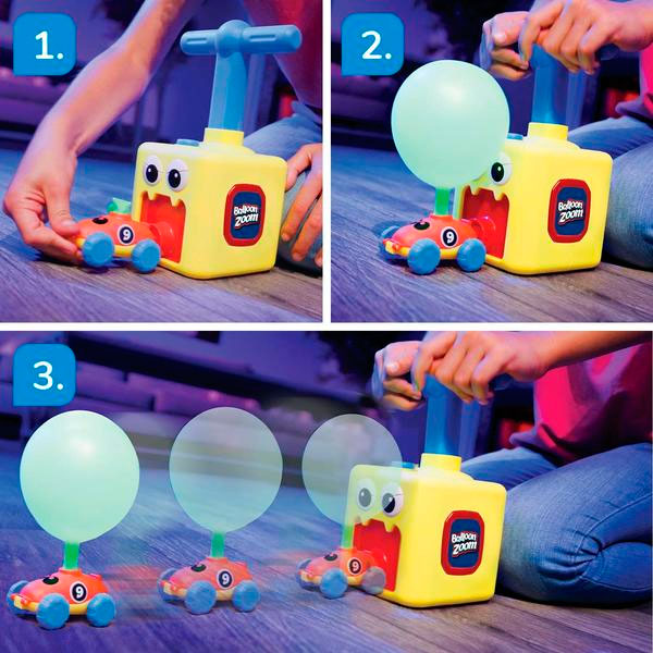 Набор игрушек с воздушным шаром и множеством аксессуаров Balloon Zoom 1+1