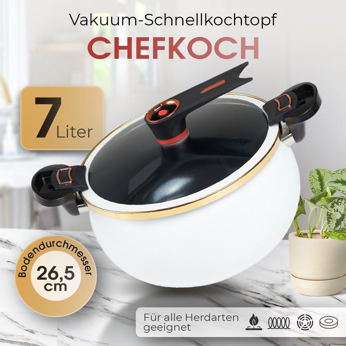 Der Chef Cooking Schnellkochtopf