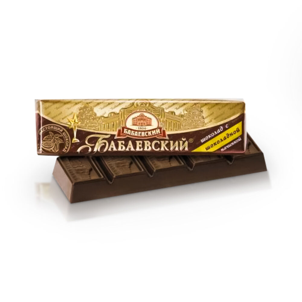 Schokoladentafel mit Schokoladenfüllung „Babaevsky“, 50g