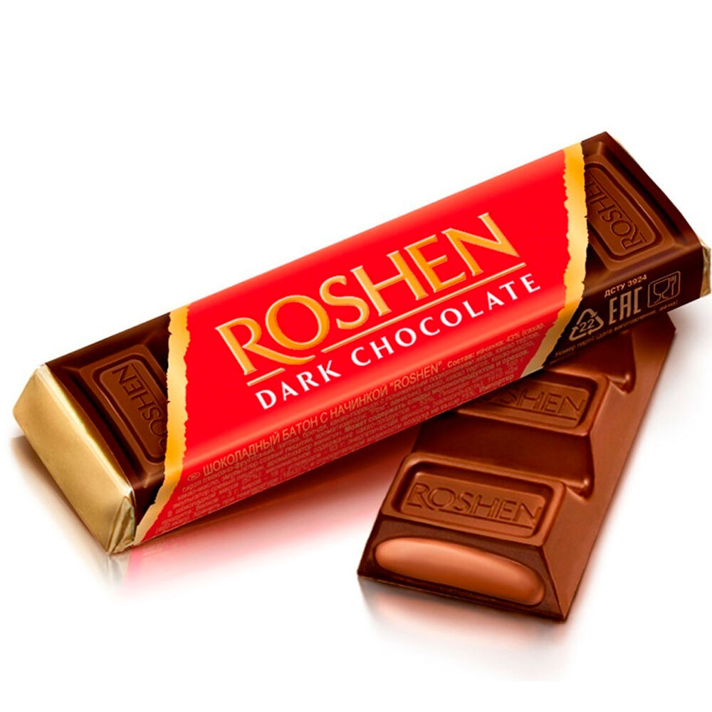 SET: 30 x Schokoriegel Roshen mit Fondant-Schokoladenfüllung, 43 g