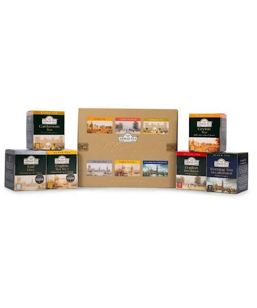 СЕТ: 4 x Набор черного чая "Ahmad" классический, 6 сортов чая, 60 пакетиков