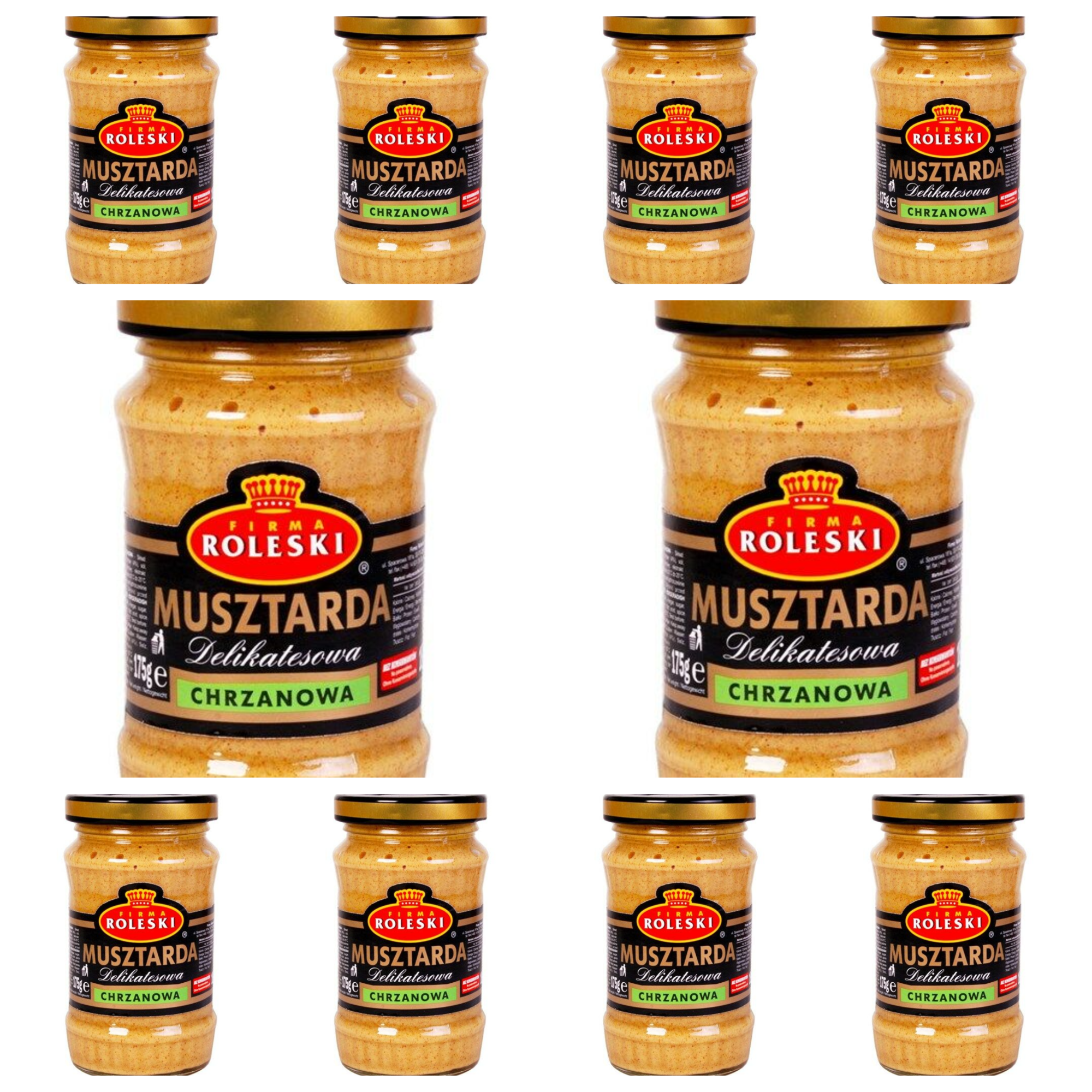 СЕТ: 10 x Горчица с хреном "Roleski", 175 г