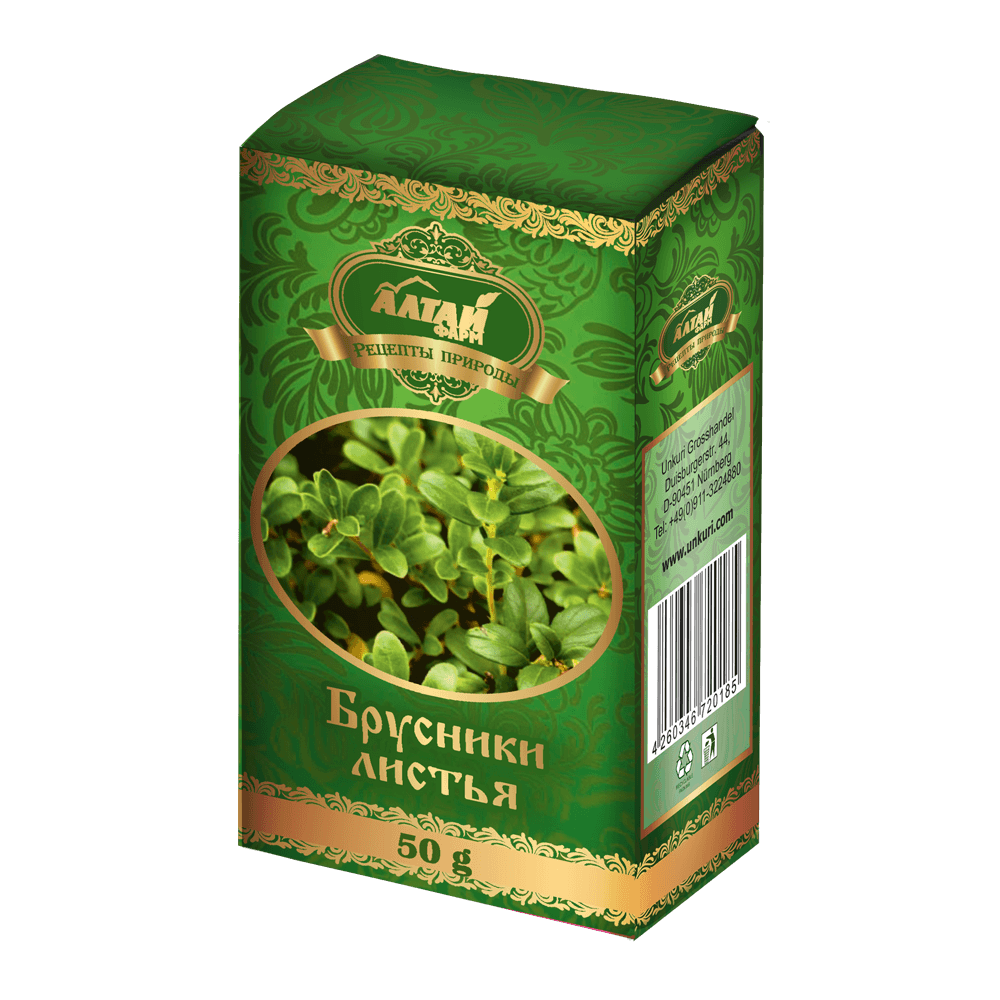 Брусники листья "Алтай Фарм", 50 г