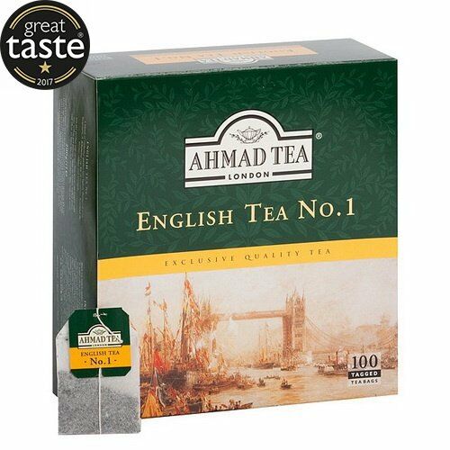 Чай английский черный N1 "Ahmad Tea", 100пак.х2г