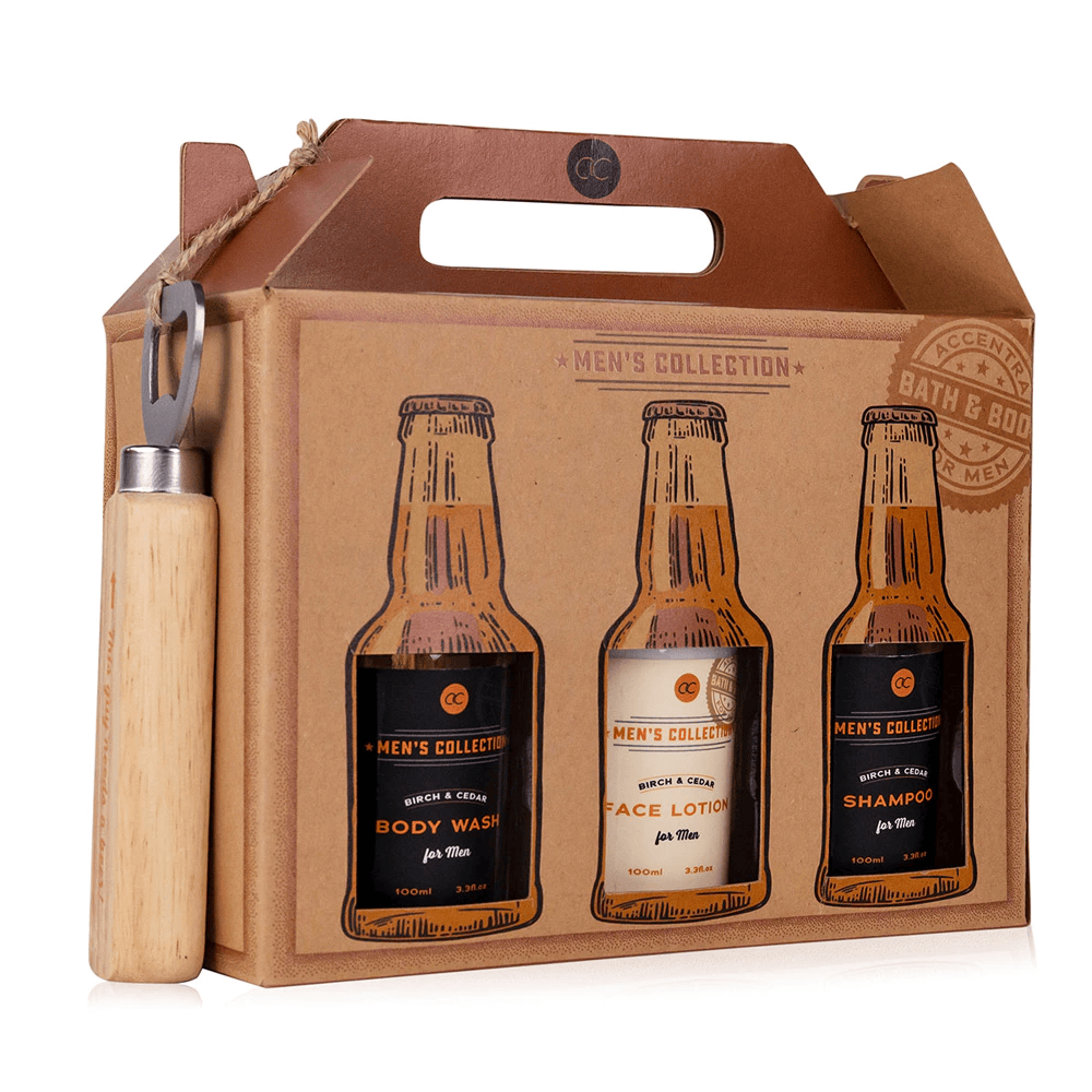 Set „MEN'S COLLECTION“ in einer Geschenkbox mit Bieröffner