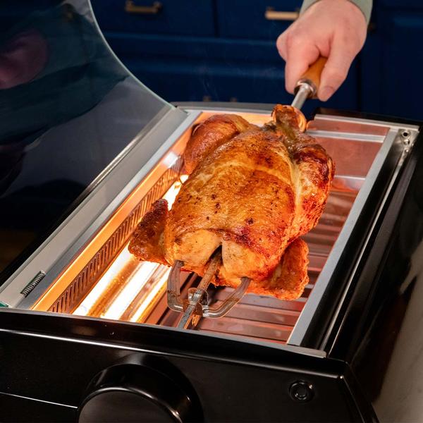 Tischgrill Livington Rotisserie Chef inkl. Zubehör GRATIS