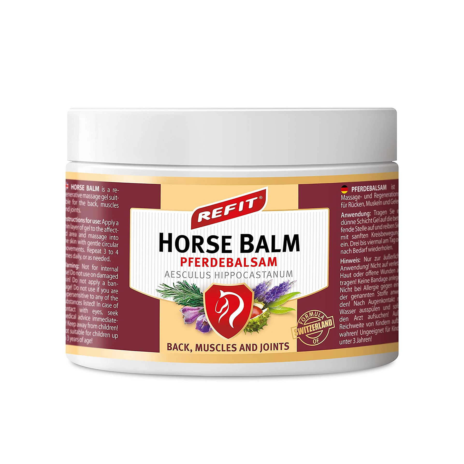 "Horse Balm" 500 ml , Extra Strong Pain Gel Instant Effect 