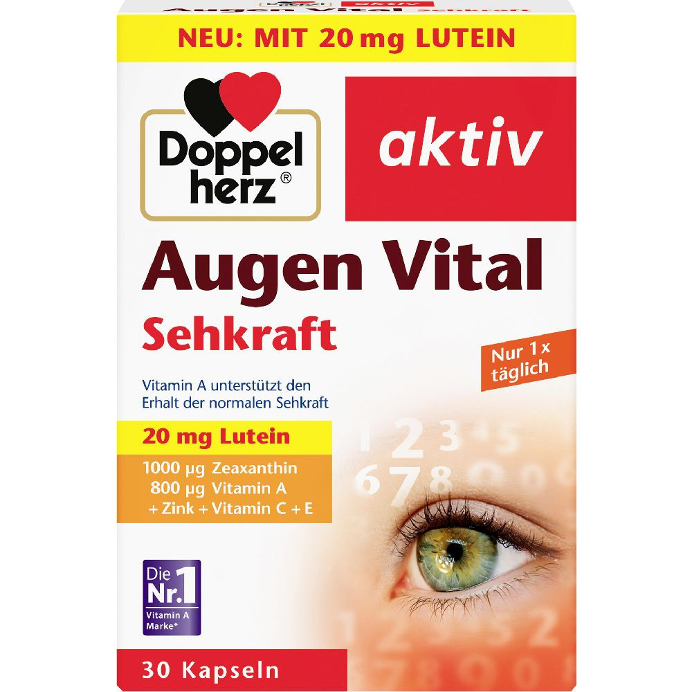 Eye vitamins "Power of Vision" Vital Doppelherz, 30 capsules