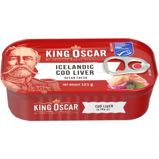 Norwegische Dorschleber King Oscar, 121g.