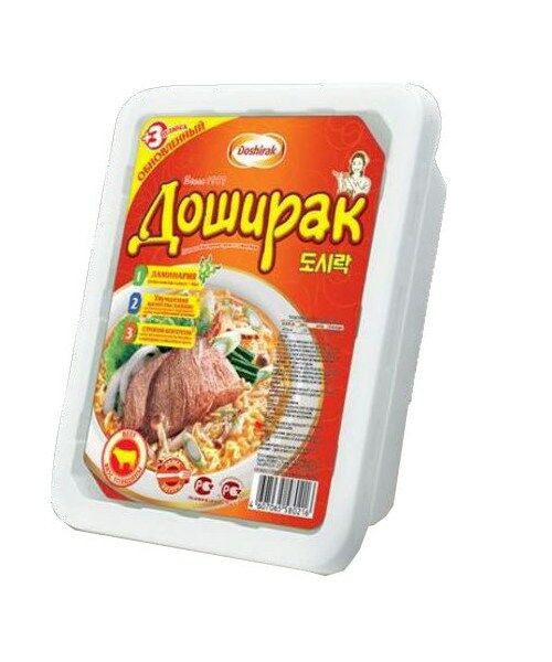 Instant-Nudeln Doshirak mit Rindfleisch, 90g