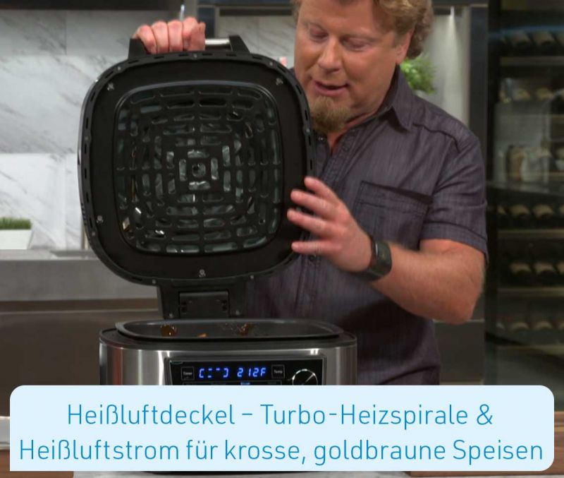 PowerXL MultiCooker 12in1 Heißluftfritteuse, und Multi